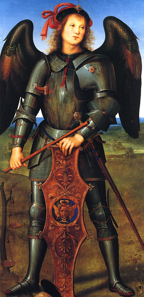 St Michael Pietro Perugino circa 1499